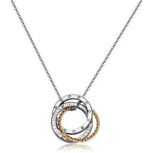 S`Agapõ Bicolor náhrdelník s prepojenými kruhmi Trinidad STR20 vyobraziť