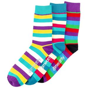Meatfly 3 PACK - pánske ponožky Dark Small Stripe socks S19 Multi pack 39-42 vyobraziť