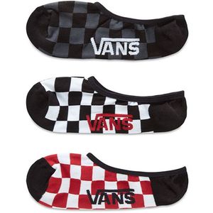 VANS 3 PACK - členkové ponožky CLASSIC SUPER NO SHOW RED-WHITE CHECK 42, 5-47 vyobraziť