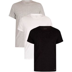 Calvin Klein 3 PACK - pánske tričko NB4011E-MP1 S vyobraziť