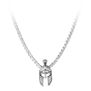 Troli Dizajnový pánsky náhrdelník s rytiersku prilbou vyobraziť