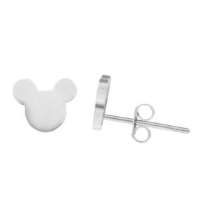 Troli Dizajnové oceľové náušnice Mickey Mouse vyobraziť