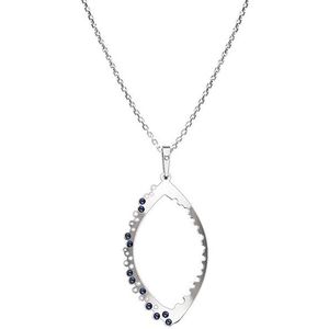 Praqia Strieborný náhrdelník s kryštálmi Kvapka KO1461_VO040_45_N_RH (retiazka, prívesok) vyobraziť