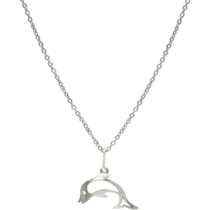 Praqia Dievčenské strieborný náhrdelník Delfín KO1625_BR030_40_RH (retiazka, prívesok) vyobraziť