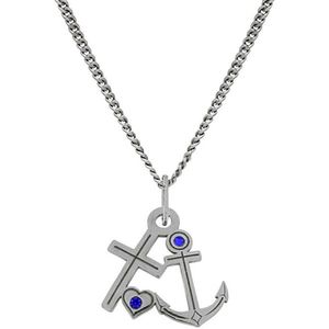Praqia Námornícky strieborný náhrdelník Anchor KO5156_CU035_49_RH (retiazka, prívesok) vyobraziť