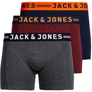 Jack&Jones 3 PACK - pánske boxerky JACLICHFIELD 12113943 Burgundy S vyobraziť