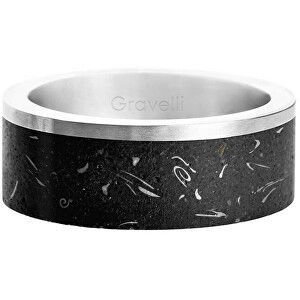 Gravelli Štýlový betónový prsteň Edge Fragments Edition oceľová / atracitová GJRUFSA002 47 mm vyobraziť