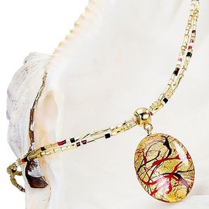 Lampglas Elegantný dámsky náhrdelník My Roots s perlou Lampglas s 24 karátovým zlatom NP15 vyobraziť