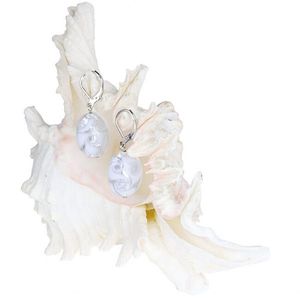 Lampglas Elegantné náušnice White Lace s rýdzim striebrom v perlách Lampglas EP1 vyobraziť