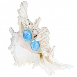 Lampglas Nežné náušnice Blue Lace z perál Lampglas s rýdzim striebrom EP4 vyobraziť