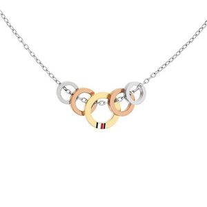 Tommy Hilfiger Luxusné tricolor náhrdelník TH2780308 vyobraziť