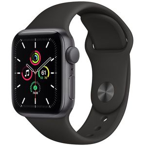 Apple Watch Series SE 40mm vesmírně šedý hliník s černým sportovním řemínkem vyobraziť