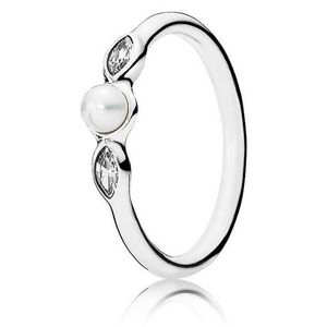 Pandora Nežný prsteň s perličkou 190964P 56 mm vyobraziť