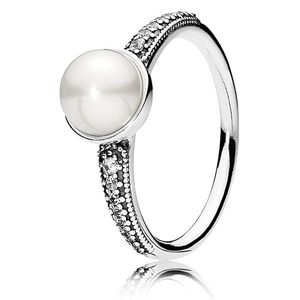 Pandora Elegantný prsteň s perlou 191018P 54 mm vyobraziť