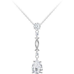 Preciosa Úžasný strieborný náhrdelník Mongona s kubickou zirkónia Preciosa 5324 00 vyobraziť