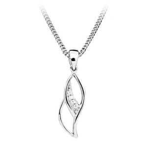 Silver Cat Módny náhrdelník so zirkónmi SC399 vyobraziť