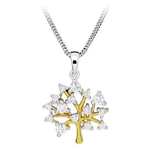 Silver Cat Štýlový bicolor náhrdelník so stromom života SC415 vyobraziť
