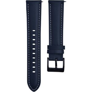 4wrist Kožený řemínek s prošíváním - Modrý 20 mm vyobraziť