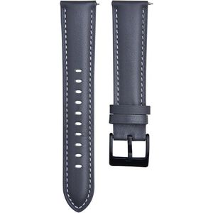 4wrist Kožený řemínek s prošíváním - Šedý 20 mm vyobraziť