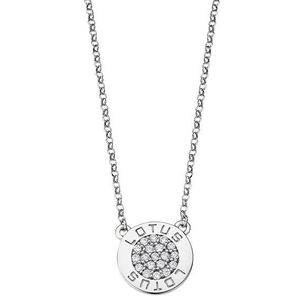Lotus Silver Trblietavý strieborný náhrdelník s čírymi zirkónmi pre ženy LP1252-1 / 1 vyobraziť