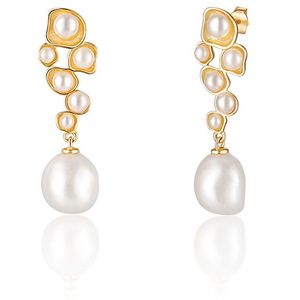 JwL Luxury Pearls Pozlátené perlové náušnice JL0655 vyobraziť