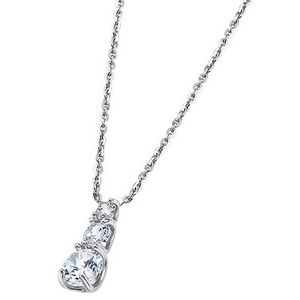 Lotus Silver Elegantný strieborný náhrdelník s čírymi zirkónmi LP1289-1 / 1 vyobraziť