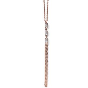 Oliver Weber Bronzový náhrdelník s čírymi zirkónmi Swarovski Spectrum 12156RG vyobraziť