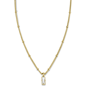 Rosefield Pozlátený oceľový náhrdelník s kryštálom Swarovski Toccombo JTNBG-J441 vyobraziť