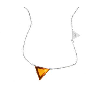 Praqia Elegantný strieborný náhrdelník by Gabriela Koukalová Triangle N6270 vyobraziť