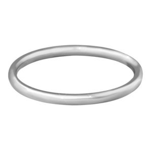 Troli Nežný minimalistický prsteň z ocele Silver 50 mm vyobraziť