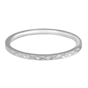 Troli Minimalistický prsteň z ocele s jemným vzorom Silver 52 mm vyobraziť