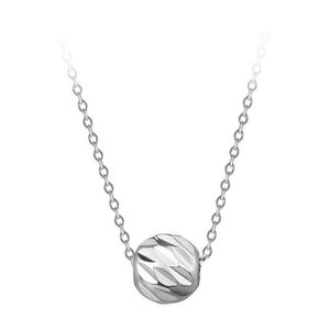 Troli Nežný oceľový náhrdelník s príveskom Globe Silver vyobraziť