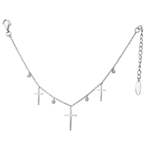 JVD Strieborný náhrdelník s krížikmi SVLN0143XH2BI40 vyobraziť