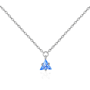 JVD Strieborný náhrdelník s modrým zirkónom SVLN0362SH2M142 vyobraziť
