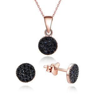 Beneto Magická súprava šperkov zo striebra sa zirkónmi AGSET267-ROSE (náhrdelník, náušnice) vyobraziť