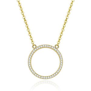 Beneto Pozlátený náhrdelník s kruhovým príveskom AGS1224 / 47-GOLD vyobraziť