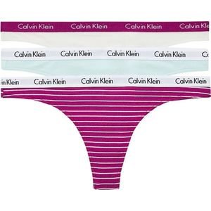 Calvin Klein 3 PACK - dámska tangá QD3587E-JMR XS vyobraziť