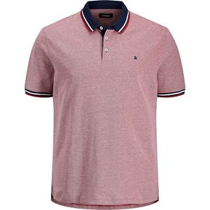 Jack&Jones PLUS Pánske polo triko Slim Fit JJEPAULOS 12143859 Rio Red XXL vyobraziť