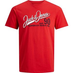 Jack&Jones PLUS Pánske tričko JJELOGO Regular Fit 12182502 True Red 3XL vyobraziť