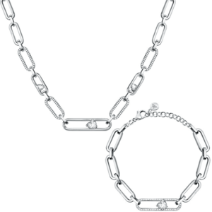 Morellato Luxusná oceľová sada šperkov 1930 SATP25 (náramok, náhrdelník) vyobraziť