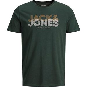 Jack&Jones Pánske tričko Slim Fit JCOLEXUS 12182475 Dark est Spruce S vyobraziť