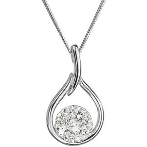 Evolution Group Nadčasový strieborný náhrdelník s kryštálmi Swarovski 32075.1 (retiazka, prívesok) vyobraziť