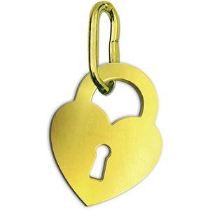 Brilio Krásny zlatý prívesok Srdcový visiaci zámok PA7013 vyobraziť