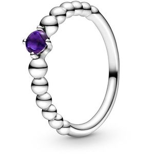 Pandora Strieborný prsteň pre ženy narodené vo februári 198867C03 50 mm vyobraziť