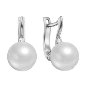 JVD Elegantné perlové náušnice so zirkónmi SVLE0912XH2P100 vyobraziť