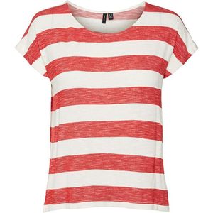 Vero Moda Dámske tričko VMWIDE STRIPE 10190017 Goji Berry XS vyobraziť