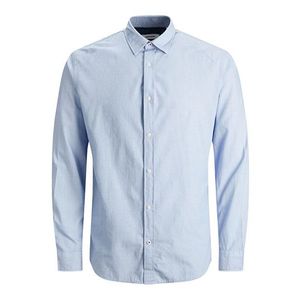 Jack&Jones Pánska košeľa JJEPLAIN poplin Slim Fit 12173241 Cashmere blue S vyobraziť