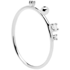 PDPAOLA Elegantný strieborný prsteň so zirkónmi KAYA Silver AN02-127 50 mm vyobraziť