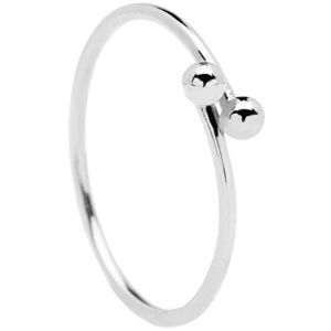 PDPAOLA Strieborný minimalistický prsteň AURA Silver AN02-128 50 mm vyobraziť