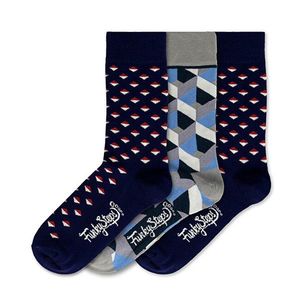 Funky Steps 3 PACK - pánske ponožky FSB130 vyobraziť